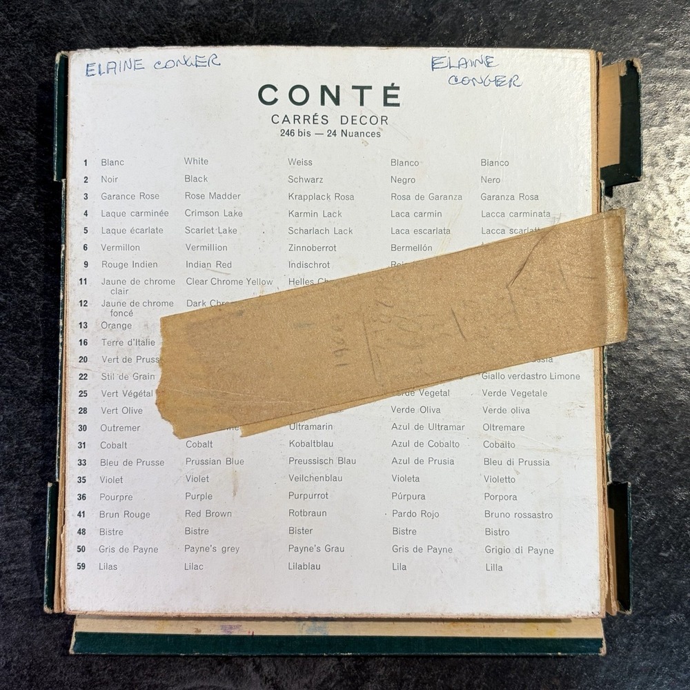Vintage Conte‎ Carres Decor 24 Pastels Colors VHTF Complete - Picture 13 of 13